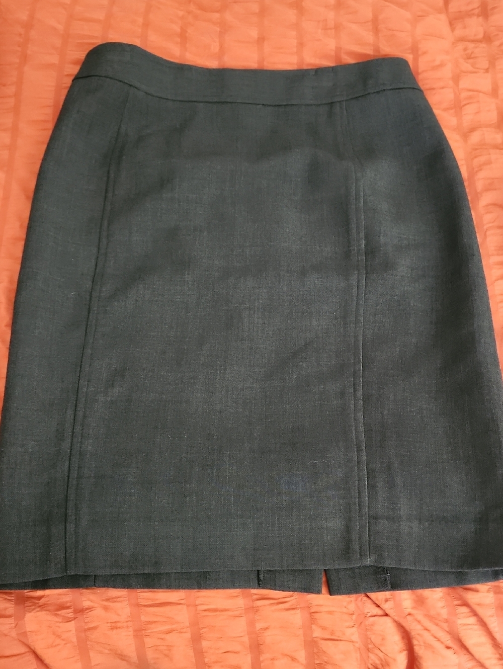 LOFT Dark Charcoal Gray Pencil Skirt